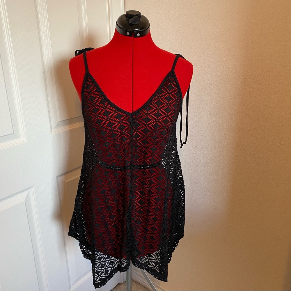 Miken Swim Black Cover Up, Size Small